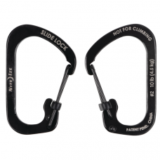 Mosquetão Nite Ize SlideLock Carabiner #2 em aço inox preto